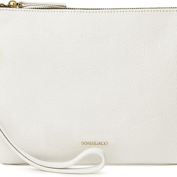 Lambskin Leather Wristlet Clutch Purse for Women Soft Designer Slim Cell Phone P - Picture 1 of 6